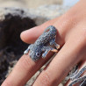 bague argent marcassite