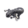 bague argent lezard