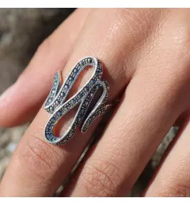 bague argent marcassite femme