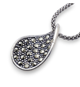pendentif marcassite argent