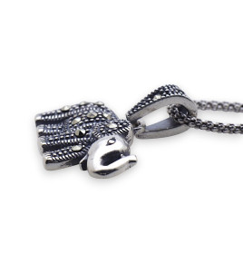 pendentif argent et marcassite