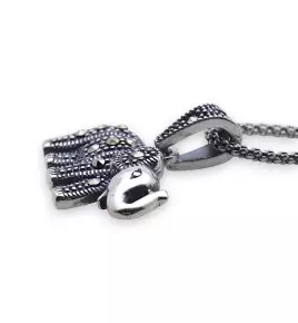 pendentif argent et marcassite