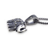 pendentif argent et marcassite