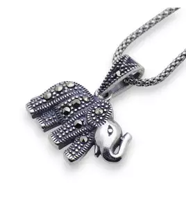 pendentif éléphant argent