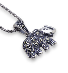 pendentif éléphant argent