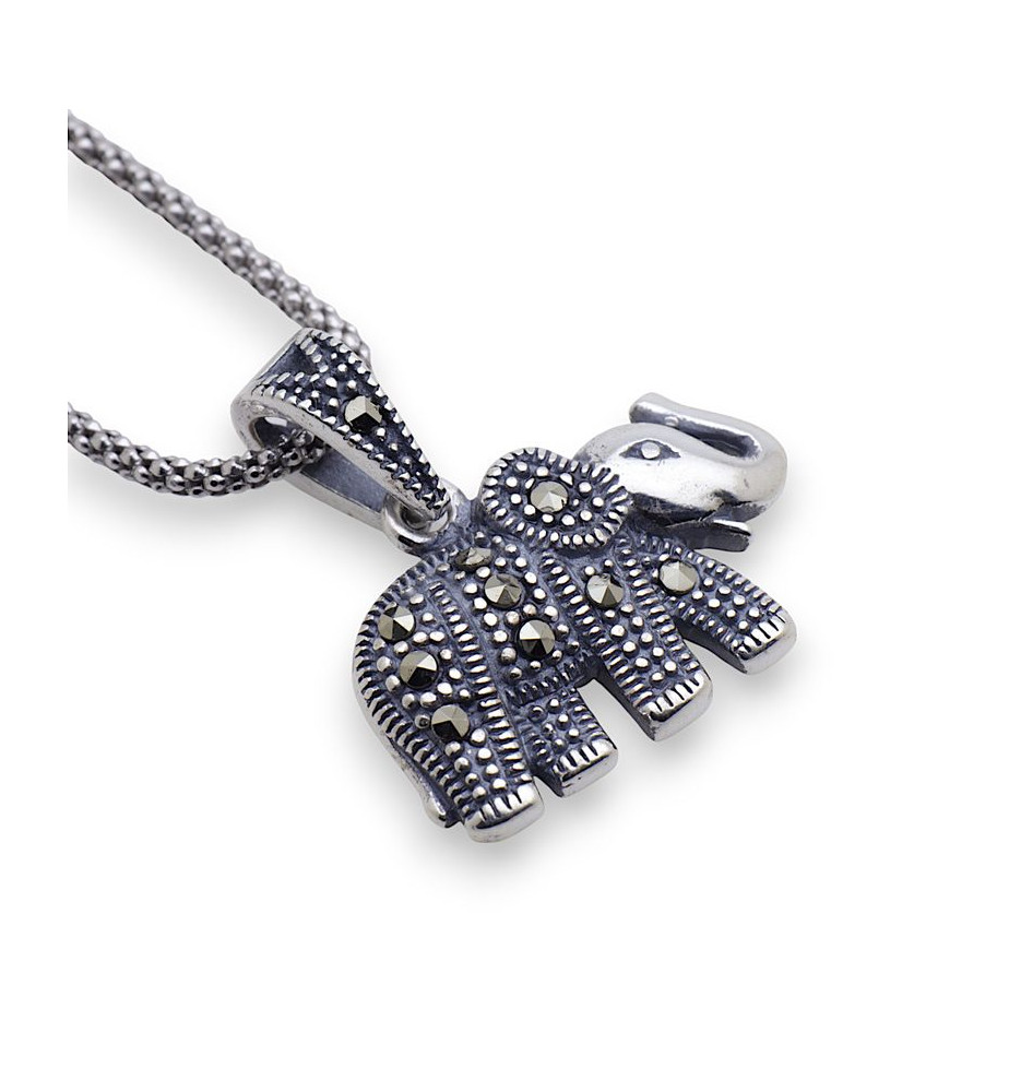 pendentif éléphant argent