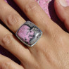 bague cobaltocalcite argent