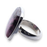 bague argent avec pierre rose