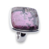bague argent pierre rose
