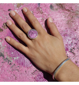 bague cobaltocalcite argent