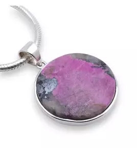 pendentif argent cobaltocalcite