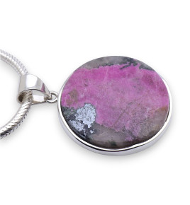 cobaltocalcite pendentif argent