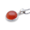 pendentif cornaline argent