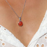 pierre cornaline pendentif