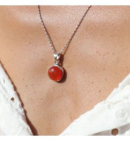 bijoux cornaline orange