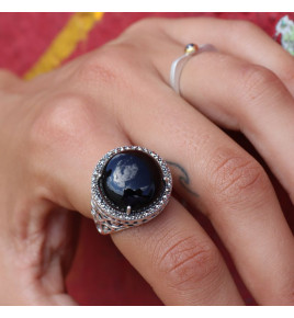 bague onyx argent