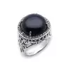 bague marcassite et onyx