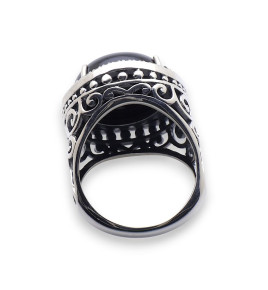 bague onyx femme
