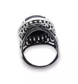 bague onyx femme