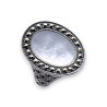 bague argent nacre