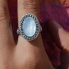 bague argent nacre haut de gamme