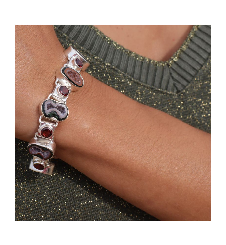 bracelet argent pierre naturelle