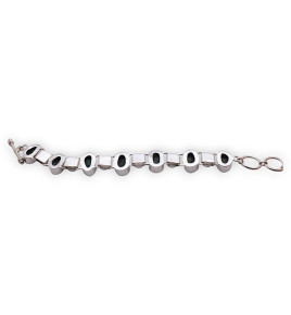 bracelet argent géode tabasco