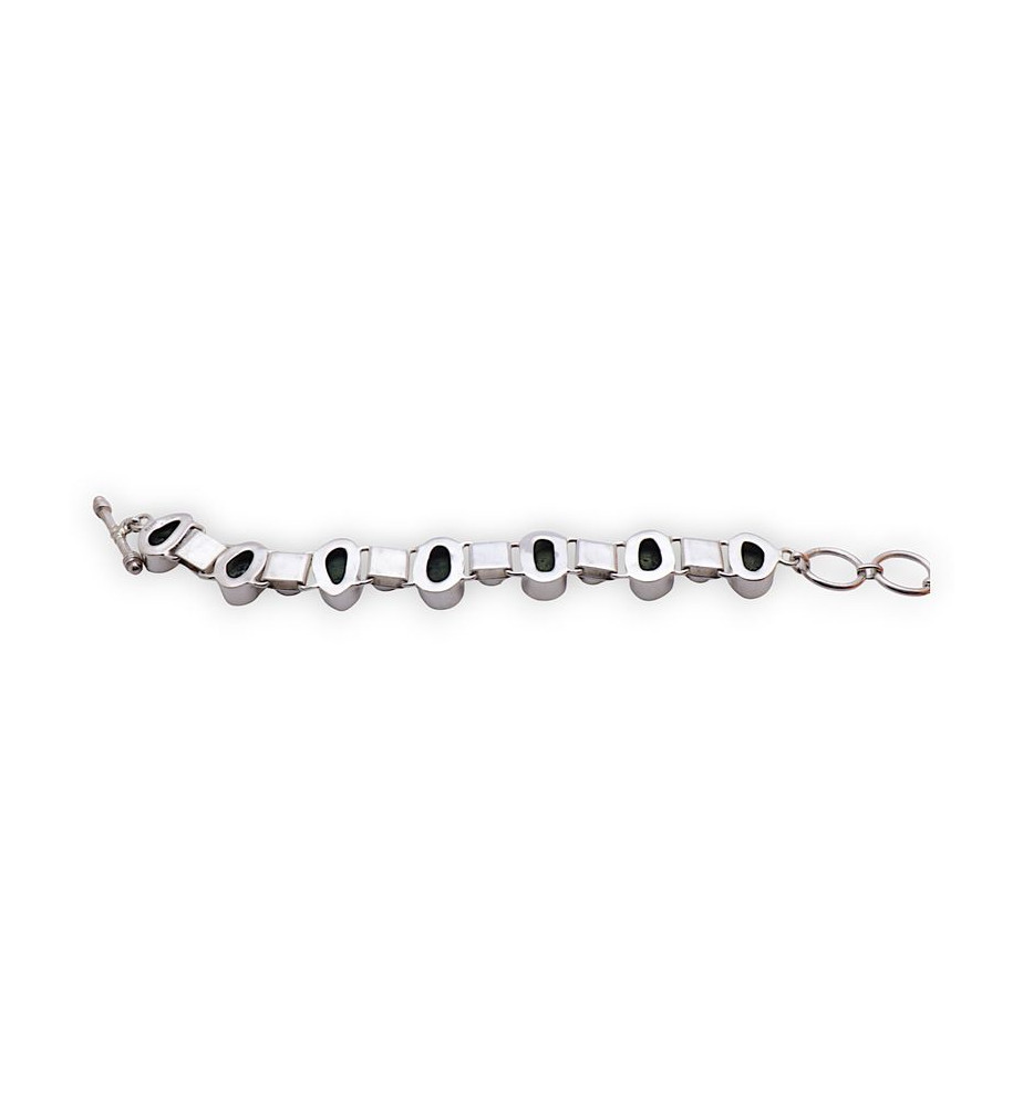 bracelet argent géode tabasco
