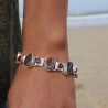 bracelet argent et pierres naturelles pour femme
