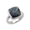bague argent et séraphinite