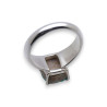 bague argent avec dioptase