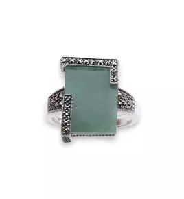 bague jade verte