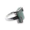 bague jade argent