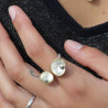 bague argent massif