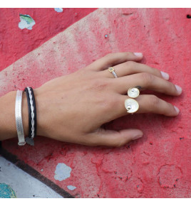 bague createur argent femme