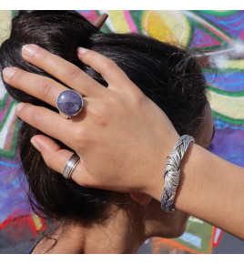 rubis bague argent