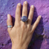 bague avec rubis