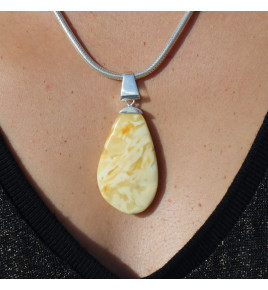 ambre laiteux pendentif