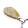 pendentif ambre laiteux