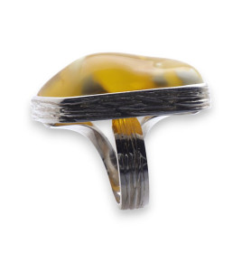 bague ambre femme originale