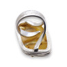 bague pierre ambre jaune