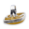 bague ambre jaune argent