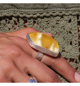 bague ambre femme