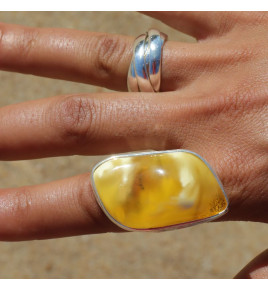 bague ambre femme haut de gamme