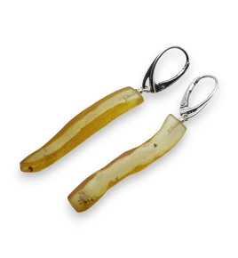 boucles d'oreilles ambre