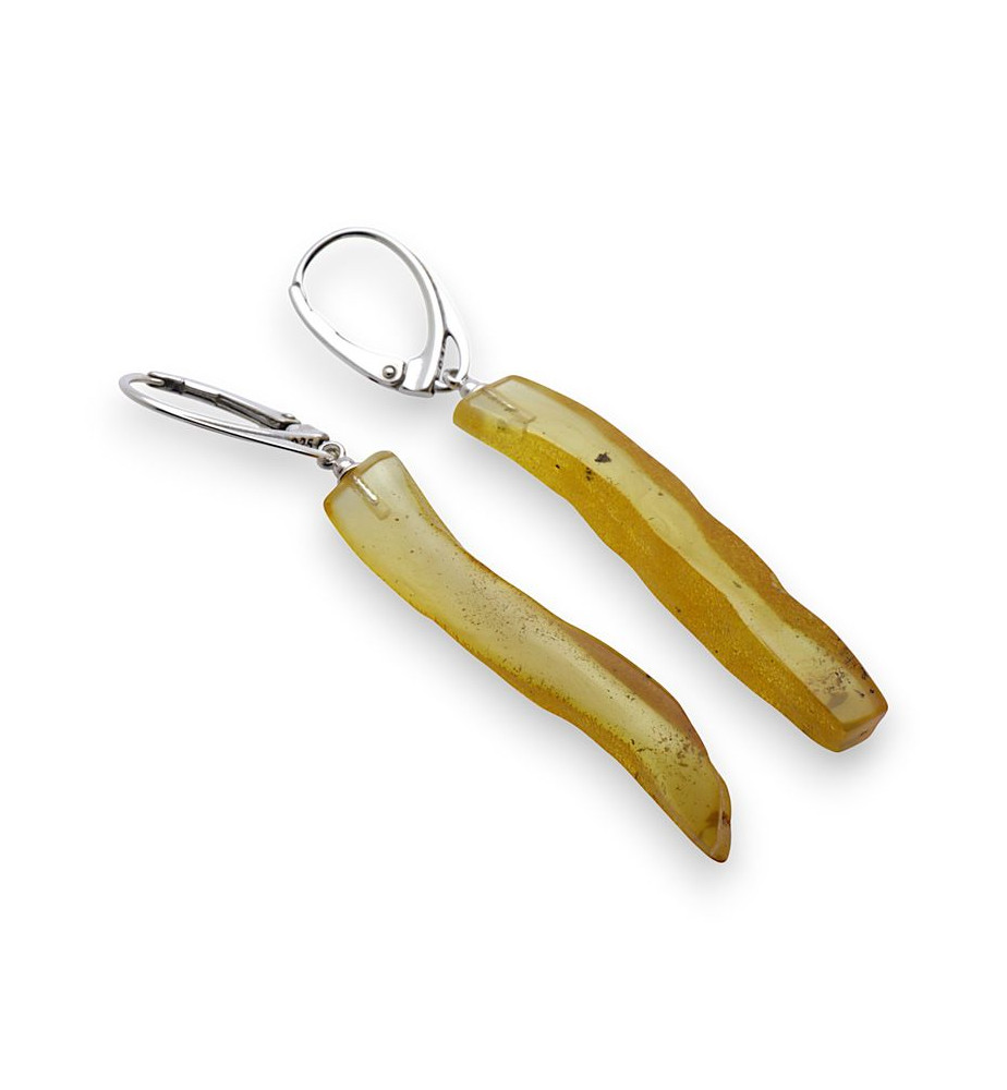 boucles d'oreilles ambre et argent boucles d'oreilles ambre et argent