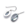 boucles d'oreilles obsidienne