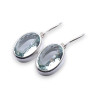 boucles d'oreilles pierre bleue
