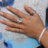 bague obsidienne femme