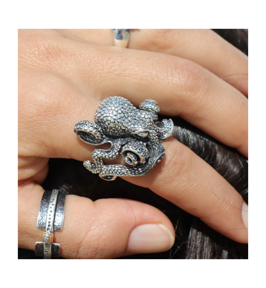 bague argent femme